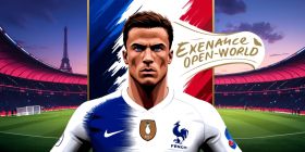 French Forward Shines as Iconic Open-World Vision Unfolds on Cover Art