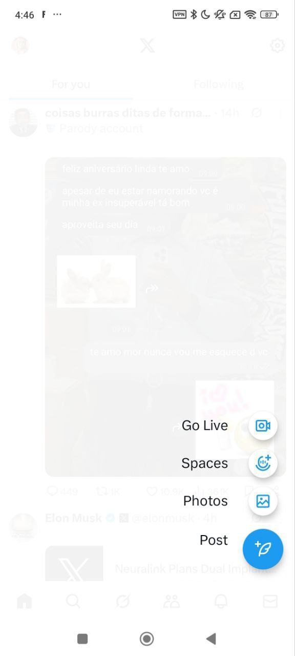 X App Screenshot