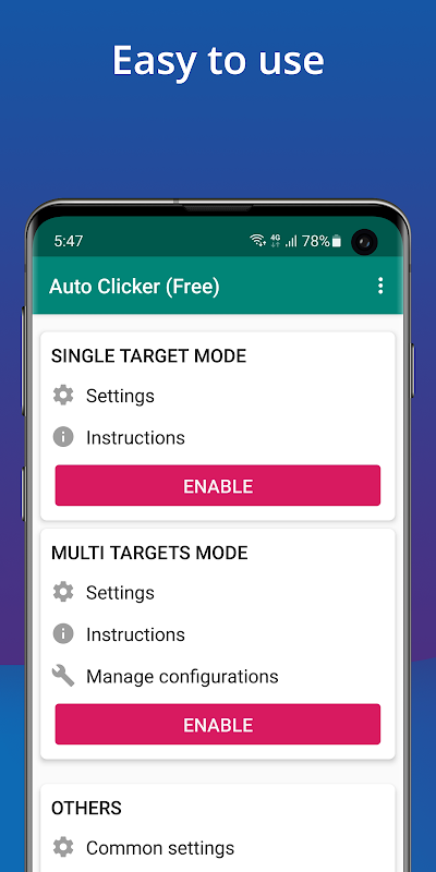 Auto Clicker - Automatic tap Screenshot