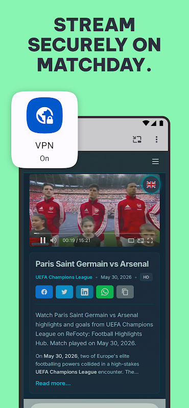 Opera: Private Web Browser Screenshot