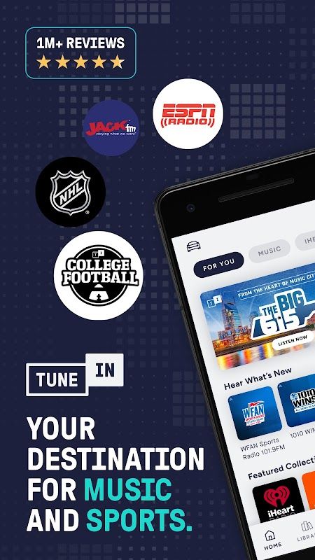 TuneIn Radio: Music & Sports Screenshot