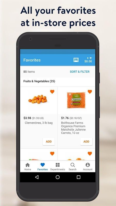 Walmart Grocery Screenshot