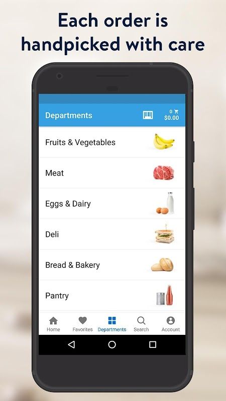 Walmart Grocery Screenshot