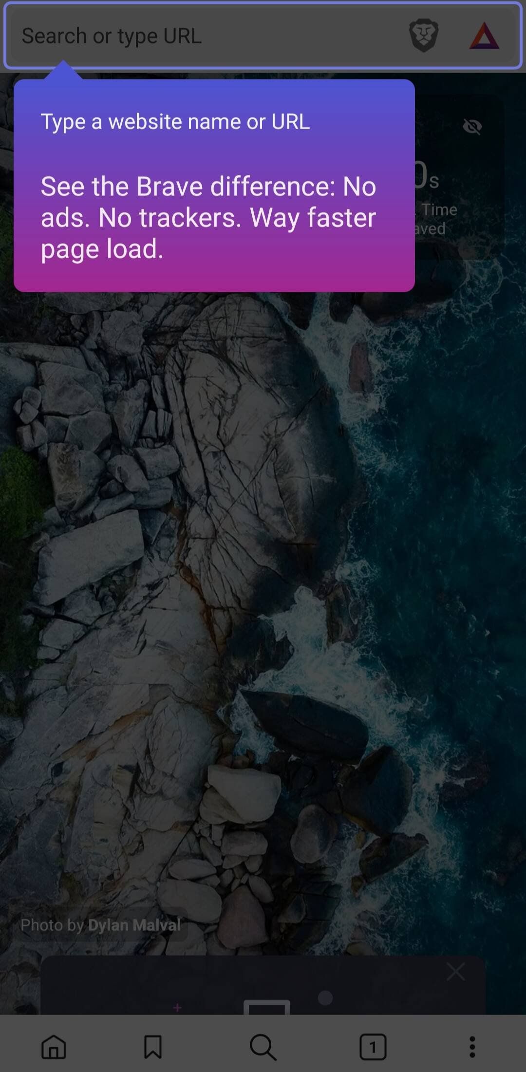 Brave Private Web Browser, VPN Screenshot