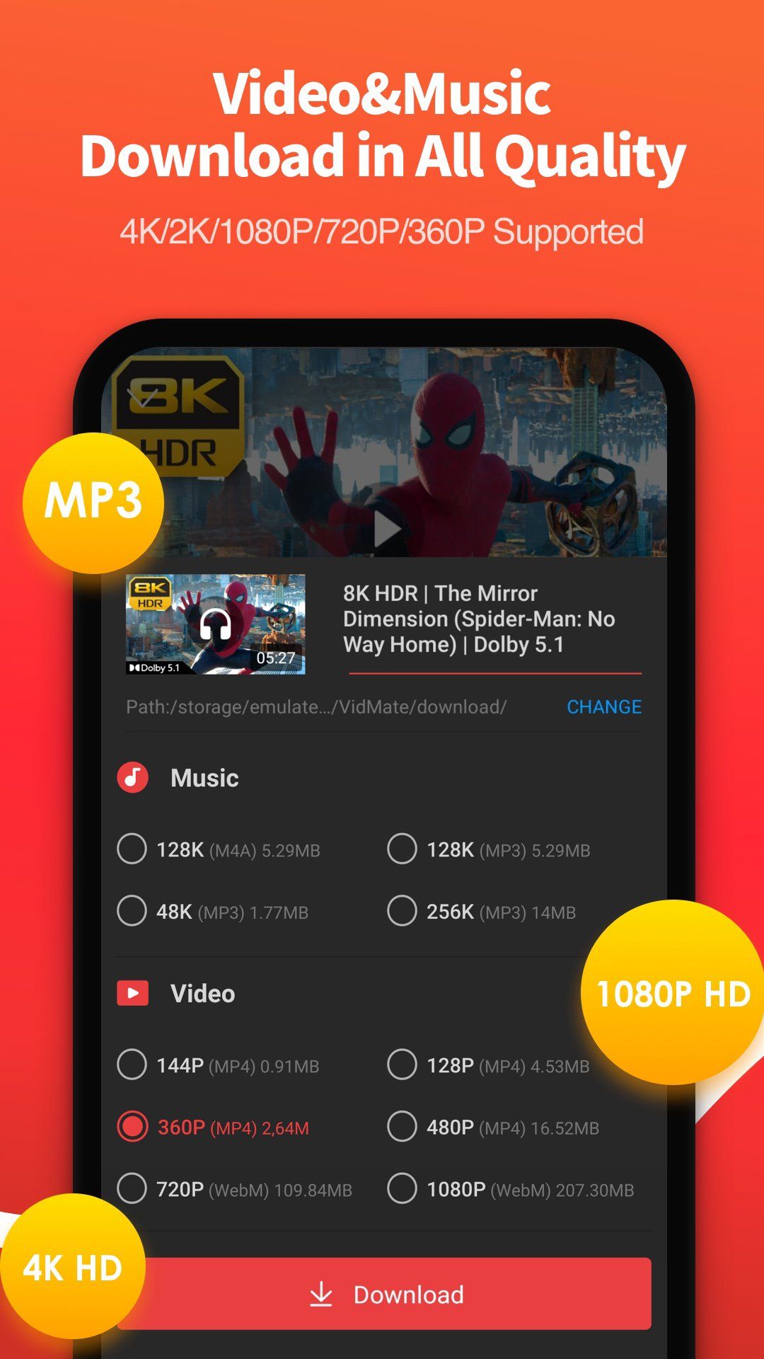 VidMate HD Video Downloader & Live TV Screenshot