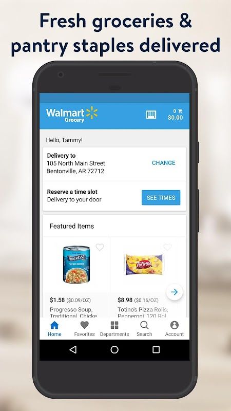 Walmart Grocery Screenshot