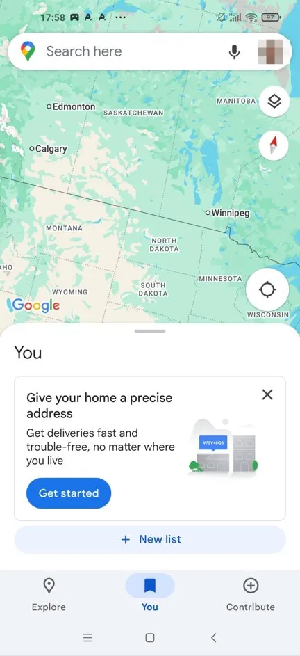 Google Maps Screenshot