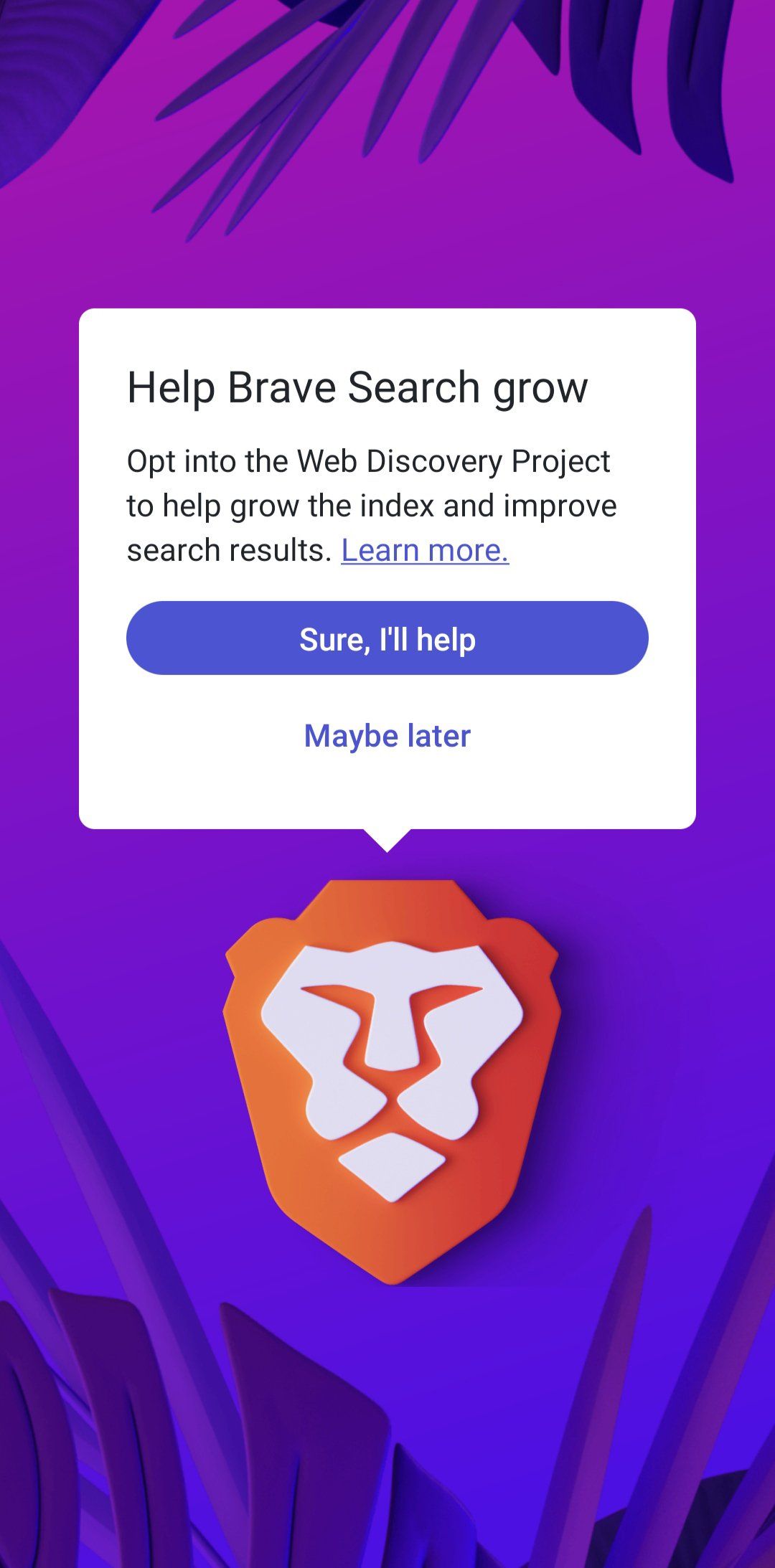 Brave Private Web Browser, VPN Screenshot