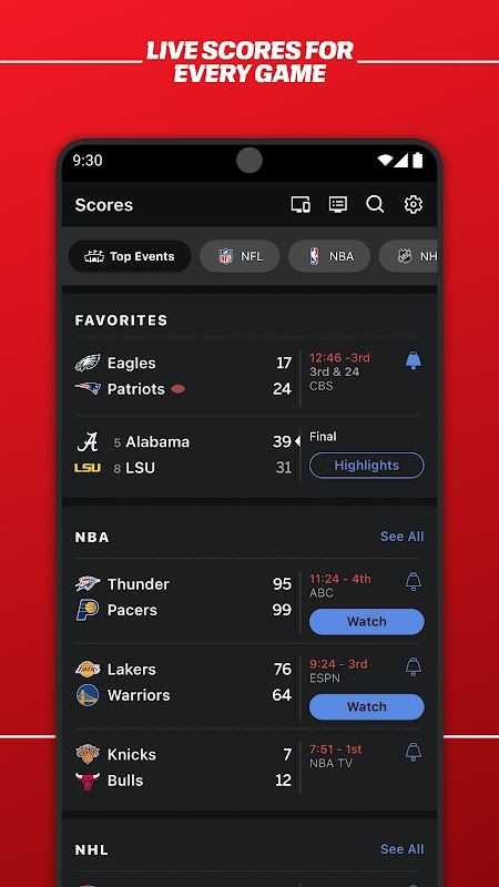 ESPN Screenshot