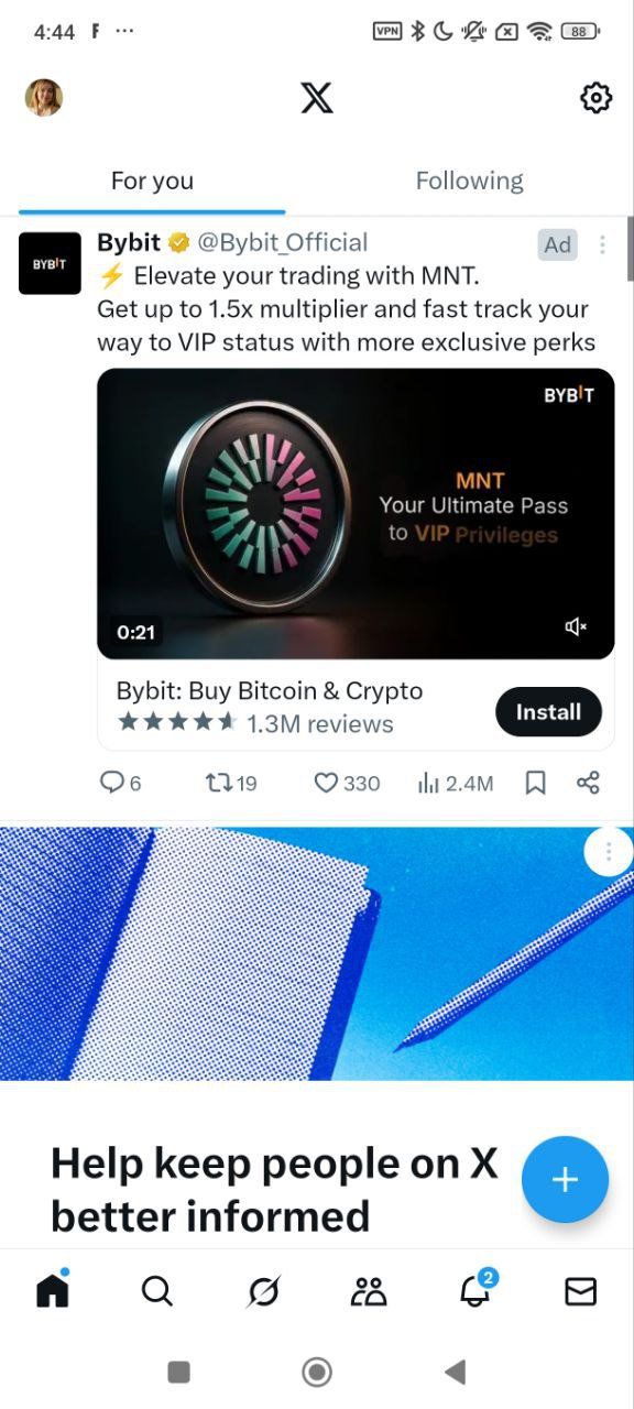 X App Screenshot