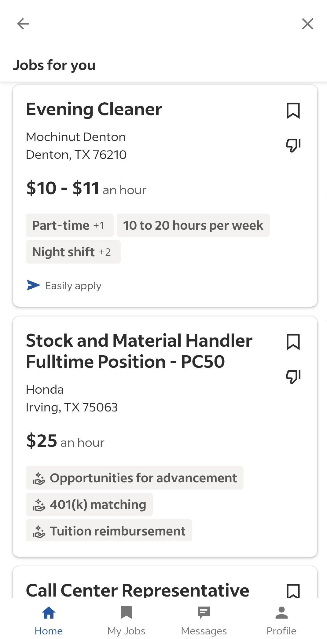 Indeed Job Search Screenshot